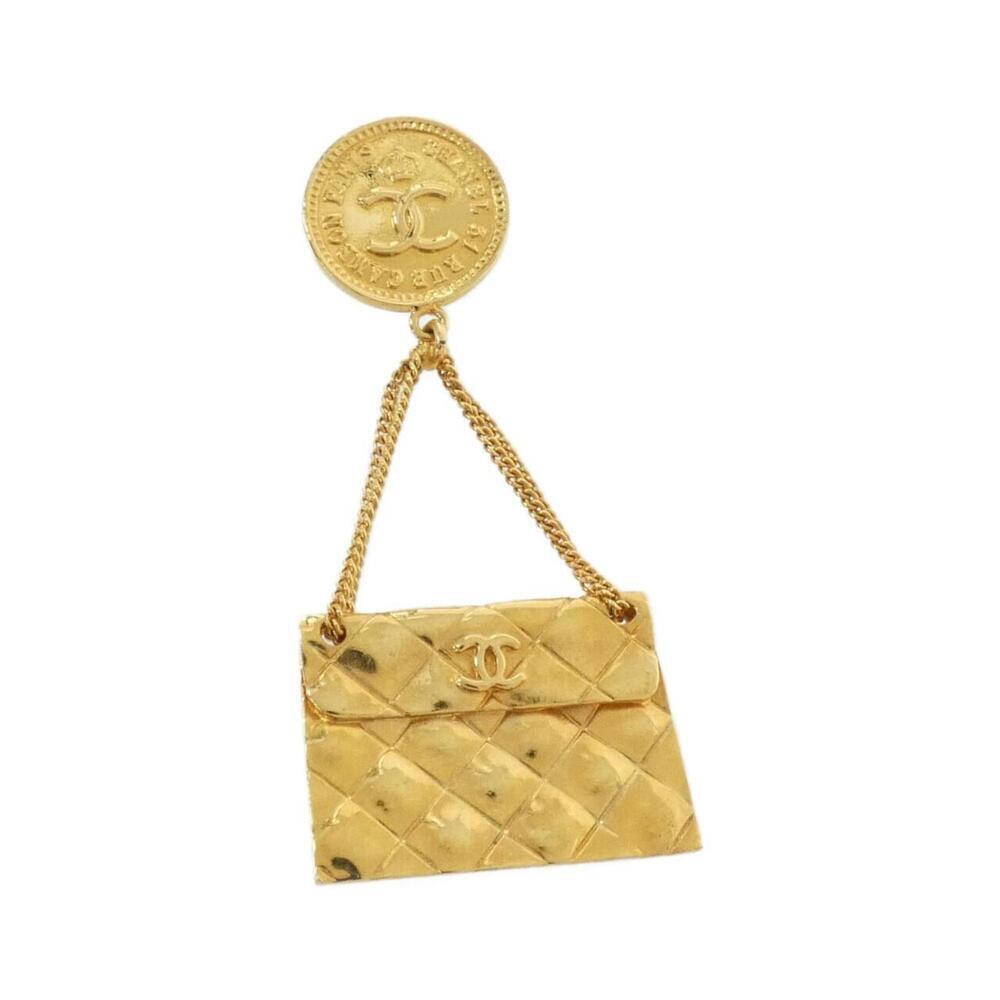 CHANEL Gold Brooch